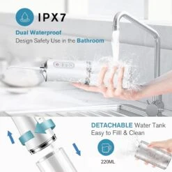 Zacro Hydropulseur Pour Les Dents - Irrigateur Oral Professionnel Sans Fil-IPX7 Étanche-4 Attachements-Idéal Pour La Maison Et Les Voyages-Blanc -Dentaires Appareils Magasin 1200x1200 659