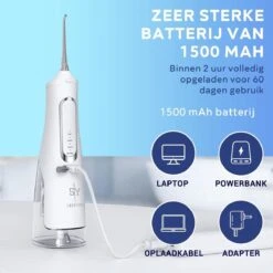 JRJ Online - Hydropulseur M209 - 310ML - 4 Positions - 4 Attachements - Irrigateur Oral - Appareil Dentaire - Wit 16 JRJ Online - Hydropulseur M209 - 310ML - 4 Positions - 4 Attachements - Irrigateur Oral - Appareil Dentaire - Wit -Dentaires Appareils Magasin 1200x1200 669