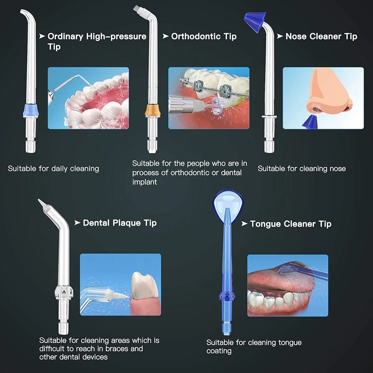 BESTOPE Hydropulseur électrique - Irrigateur Buccal - Fil Dentaire - Fil Dentaire - Fil Dentaire électrique 5 BESTOPE Hydropulseur électrique - Irrigateur Buccal - Fil Dentaire - Fil Dentaire - Fil Dentaire électrique – Image 5