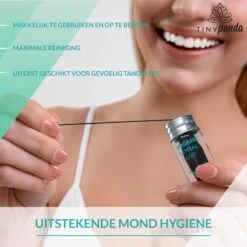 Fil De Soie écologique - 1 Fil De Charbon De Bambou Et 1 Fil Recharge D'amidon De Maïs 100% Végétalien Et Biodégradable - Saveur De Menthe - Avec Bocal En Verre Rechargeable - Tiny Panda 8 Fil De Soie écologique - 1 Fil De Charbon De Bambou Et 1 Fil Recharge D'amidon De Maïs 100% Végétalien Et Biodégradable - Saveur De Menthe - Avec Bocal En Verre Rechargeable - Tiny Panda -Dentaires Appareils Magasin 1200x1200 686