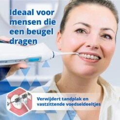 Hydropulseur Optismile - Irrigateur Oral électrique - Sans Fil Et Rechargeable - Comprend Deux Accessoires -Dentaires Appareils Magasin 1200x1200 690