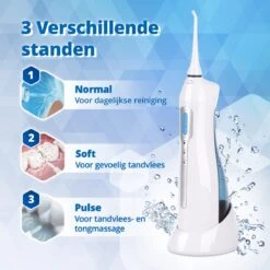 Hydropulseur Optismile - Irrigateur Oral électrique - Sans Fil Et Rechargeable - Comprend Deux Accessoires -Dentaires Appareils Magasin 1200x1200 692