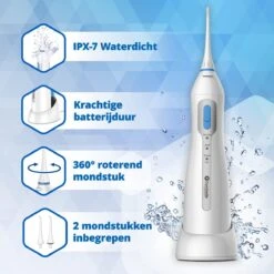 Hydropulseur Optismile - Irrigateur Oral électrique - Sans Fil Et Rechargeable - Comprend Deux Accessoires -Dentaires Appareils Magasin 1200x1200 694