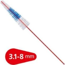 Lactona EasyDent Type B 3.1 - 8mm - Brossettes Ragers - 200 Pièces - Forfait Avantage - Avec 2 Supports Gratuits