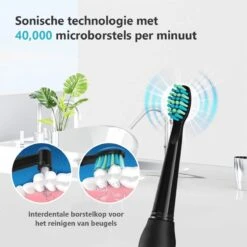 Brosse à Dents électrique Fairywill FW507 - Technologie Sonique - 3 Modes Personnalisés - Avec 3 Têtes De Brosse - Zwart -Dentaires Appareils Magasin 1200x1200 85