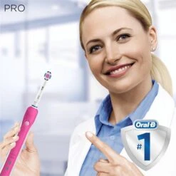 Oral B Oral-B PRO 2 2000 CrossAction Adulte Brosse à Dents Rotative Oscillante Rose, Blanc -Dentaires Appareils Magasin 1200x1200 9