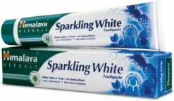 Himalaya Herbals Sparkling White - Dentifrice Aux Herbes - Dentifrice Aux Herbes - Végétarien - Dents Saines Et Witte - Dentifrice Sans Fluorure Ni Parabènes - 75 Ml