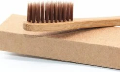 Brosse à Dents En Bambou 2 Pièces - Brosse à Dents En Bamboo - Charbon Infusé - 100% écologique Et Dégradable - Marron -Dentaires Appareils Magasin 1200x724