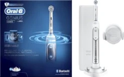 Braun Oral-B Genius 80326249 Brosse à Dents électrique Adulte Brosse à Dents Rotative Oscillante Argent, Blanc -Dentaires Appareils Magasin 1200x747