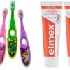 4 X Brosses à Dents Jordan Step By Step - Sablier - étui De Rangement - 2 X Elmex 0-5 Ans
