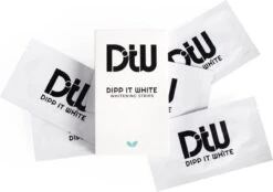 DIPPIT BLANC | GOÛT MENTHE |14 Soins | Blanchiment Des Dents/Bandes De Blanchiment Des Dents | Sans Peroxyde (0%) | 100% Naturel | Dents Plus Blanches | Blanchisseurs De Dents