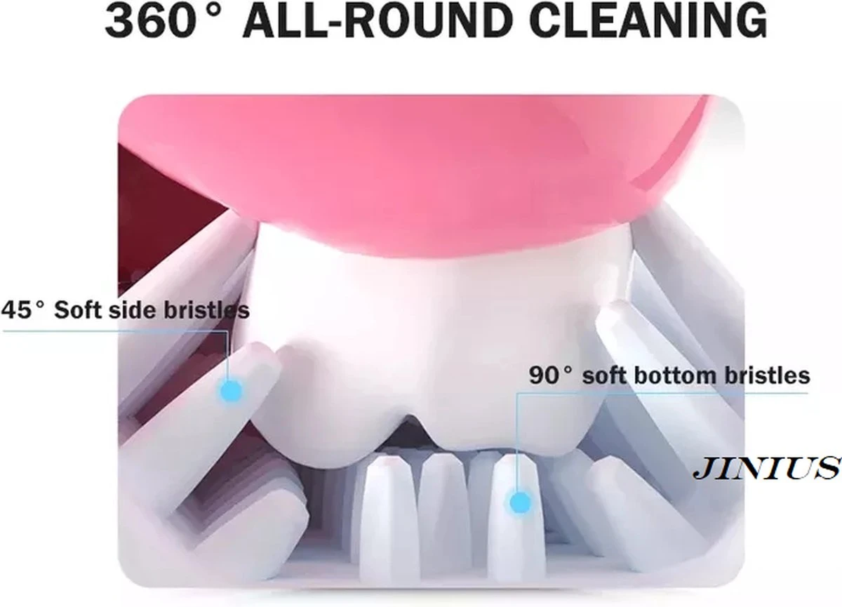 Brosse à Dents Pour Enfants - Blauw - 0-2 Ans - Garçons/ Filles - Forme En U à 360 Degrés - Brosse à Dents - Brosse En Siliconen 5 Brosse à Dents Pour Enfants - Blauw - 0-2 Ans - Garçons/ Filles - Forme En U à 360 Degrés - Brosse à Dents - Brosse En Siliconen – Image 5