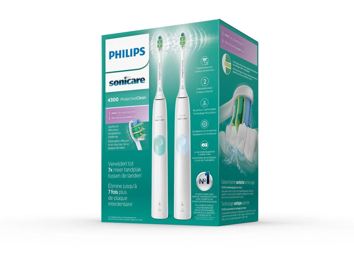 Philips Sonicare ProtectiveClean 4300 HX6809/35 Brosse à Dents électrique Adulte Brosse à Dents à Ultrasons Bleu, Blanc 9 Philips Sonicare ProtectiveClean 4300 HX6809/35 Brosse à Dents électrique Adulte Brosse à Dents à Ultrasons Bleu, Blanc – Image 9