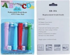 Têtes De Brosse EB-10A Pour Kids - 8 Pièces - Têtes De Brosse à Brosses à Dents électriques Vardaan - Têtes De Brosse Oral B Junior - Têtes De Têtes De Brosse De Rechange Pour Enfants - Doux - Hygiène Buccale - 8x -Dentaires Appareils Magasin 1200x944 1