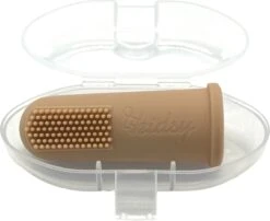 Kidsy - Brosse à Dents En Silicone Bébé - Double Face - Brosse à Dents Bébé - Sans BPA - 2 Pièces - Nude -Dentaires Appareils Magasin 1200x979