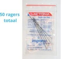 Ragers Lactona - Grand / Medium 6,5 Mm - Zwart - Sac De 10 Poignées X 5 Pièces - Avec Support De Protection Gratuit - Pack Avantage