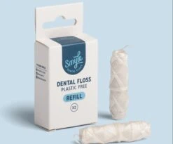 Fil De Soie Smyle - Menthe - Sans Végétalien Ni Test Sur Les Animaux - Sans Plastique - 100 % Naturel - Recharge - 2 X 30 Mètres