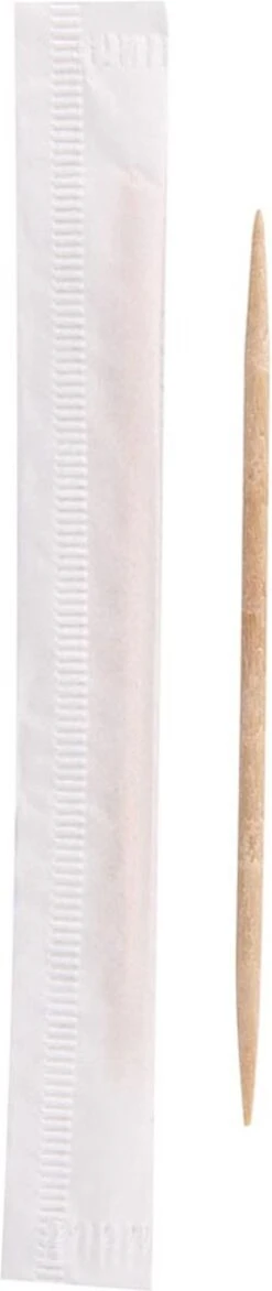 Panda 1000 Pièces - Cure- Cure-dents En Bois - Cure- Cure-dents Double Face Bois - Cure-dents Fin 6,5 Cm - Pack économique - Emballé Dans Du Papier Blanc - Cure-dents - Interprox - Cure-dents