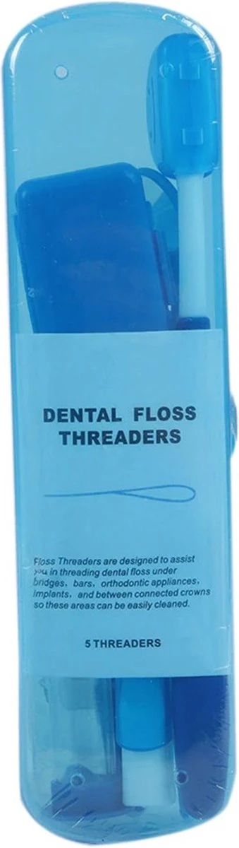 Set Orthodontique 8 Pièces - Brosse à Dents, Brosse Interdentaire, Fil Dentaire, Miroir, Sablier, Brosse à Dents Pliable - Blauw 4 Set Orthodontique 8 Pièces - Brosse à Dents, Brosse Interdentaire, Fil Dentaire, Miroir, Sablier, Brosse à Dents Pliable - Blauw – Image 4