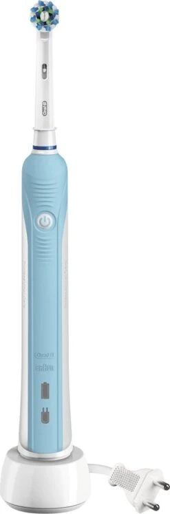 Oral B Oral-B PRO 700 CrossAction Adulte Brosse à Dents Rotative Oscillante Bleu, Blanc