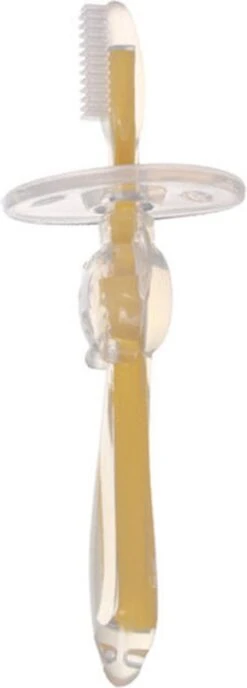 Enfants Brosse À Dents De Formation En Siliconen Souple Bébé Brosse À Dents Outil Bébé Enfants Brosse À Dents - Jaune