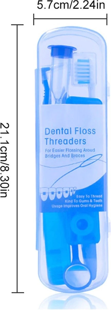 Set Orthodontique 8 Pièces - Brosse à Dents, Brosse Interdentaire, Fil Dentaire, Miroir, Sablier, Brosse à Dents Pliable - Violet 4 Set Orthodontique 8 Pièces - Brosse à Dents, Brosse Interdentaire, Fil Dentaire, Miroir, Sablier, Brosse à Dents Pliable - Violet – Image 4
