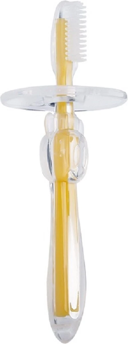 Brosse à Dents LuxeBass Pour Tout-petits Et Préscolaires | Brosse à Dents Bébé Et Enfant | à Partir De 1 An | Jaune 1 Brosse à Dents LuxeBass Pour Tout-petits Et Préscolaires | Brosse à Dents Bébé Et Enfant | à Partir De 1 An | Jaune