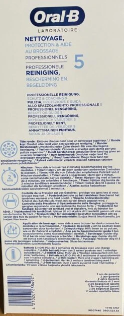 Oral B Oral-B Professional Care 80323731 Brosse à Dents électrique Adulte Brosse à Dents Rotative Oscillante Blanc 15 Oral B Oral-B Professional Care 80323731 Brosse à Dents électrique Adulte Brosse à Dents Rotative Oscillante Blanc -Dentaires Appareils Magasin 473x1200