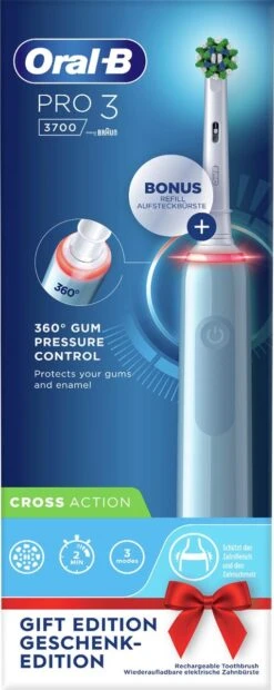 Oral B Oral-B Pro 3 80332162 Brosse à Dents électrique Adulte Brosse à Dents Rotative Oscillante Noir, Bleu -Dentaires Appareils Magasin 478x1200