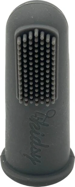 Kidsy - Brosse à Dents En Silicone Bébé - Double Face - Brosse à Dents Bébé - Sans BPA - 2 Pièces - Grijs Mat