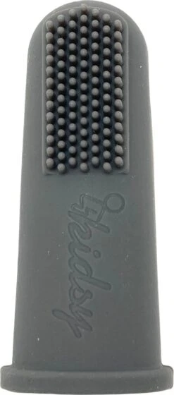 Kidsy - Brosse à Dents En Silicone Bébé - Double Face - Brosse à Dents Bébé - Sans BPA - 2 Pièces - Grijs Mat -Dentaires Appareils Magasin 529x1200 1