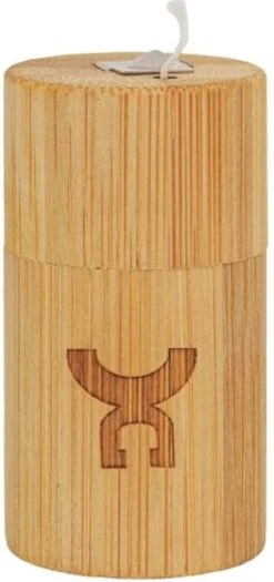 Fil Croll & Denecke Dans Un Emballage En Bambou - Fil De Fécule De Maïs - Sans Plastique - Saveur De Menthe Fraîche - Boîte Réutilisable - Fil De 30 Mètres - 3 X 5,5 Cm