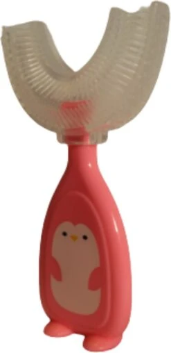 Brosse à Dents Pour Enfants - Brosse à Dents - Pour Bébés - Pour Tout-petits - En Forme De U - 360 Degrés - Siliconen - Couleur Rose - 0-6 Ans -Dentaires Appareils Magasin 584x1200