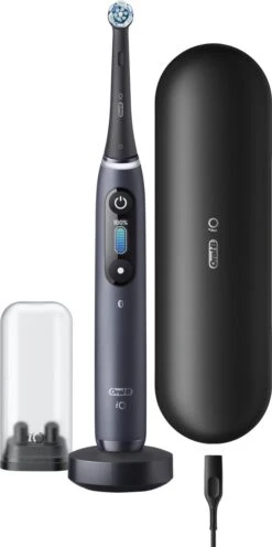 Oral B Oral-B IO 303015 Brosse à Dents électrique Adulte Brosse à Dents Rotative Oscillante Noir -Dentaires Appareils Magasin 597x1200