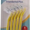 Brosses à Dents Cure-dents ''Interdentaire Plus'' - Wit / Jaune - Plastique - Taille Régulière - 2 - 4 Mm - 6 Pics - Cure Dent - Hygiène Bucco-Dentaire