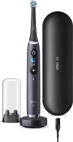 Oral B Oral-B IO 303015 Brosse à Dents électrique Adulte Brosse à Dents Rotative Oscillante Noir -Dentaires Appareils Magasin 617x1200