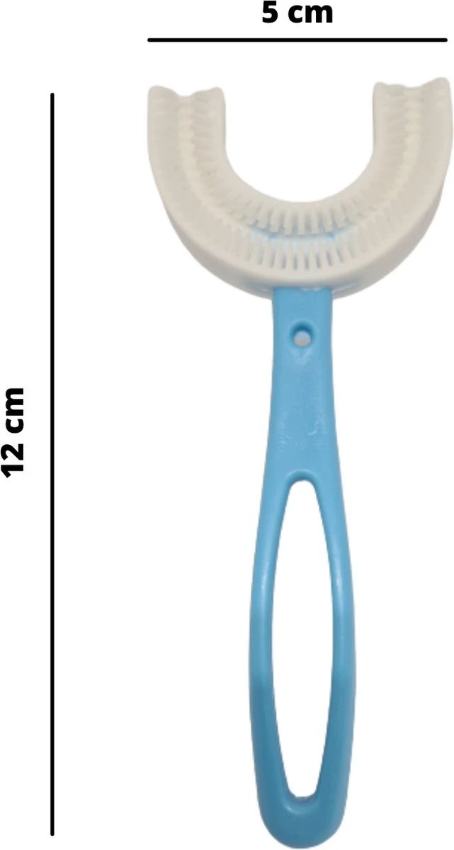 Brosse à Dents Pour Enfants - Brosse à Dents - Pour Les Tout-petits - En Forme De U - 360 Degrés - Siliconen - Couleur Blauw - 2-6 Ans 3 Brosse à Dents Pour Enfants - Brosse à Dents - Pour Les Tout-petits - En Forme De U - 360 Degrés - Siliconen - Couleur Blauw - 2-6 Ans – Image 3