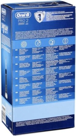 Oral B Oral-B PRO 2 2000S Sensi Ultrathin Adulte Brosse à Dents Rotative Oscillante Noir, Blanc -Dentaires Appareils Magasin 671x1200