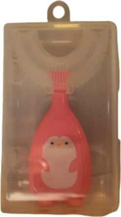 Brosse à Dents Pour Enfants - Brosse à Dents - Pour Bébés - Pour Tout-petits - En Forme De U - 360 Degrés - Siliconen - Couleur Rose - 0-6 Ans -Dentaires Appareils Magasin 672x1200