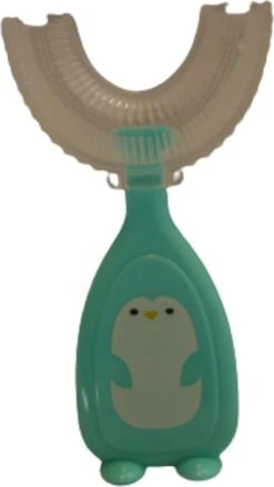 Brosse à Dents Pour Enfants - Brosse à Dents - Pour Bébés - Pour Tout-petits - En Forme De U - 360 Degrés - Siliconen - Couleur Blauw - 0-6 Ans