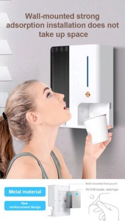 Distributeur De Bain De Bouche -bouche - Porte-soie Dentaire - Bain De Bouche -bouche + Soie Dentaire + Gobelets - Distributeur Rechargeable - Pratique Pour La Salle De Bain / La Cuisine -Dentaires Appareils Magasin 676x1200 3