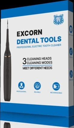 ExCorn Electric Tandsteen Verwijderaar - Élimination électrique De La Plaque Dentaire - Kit Dentaire Inclus - Polissage Du Tartre -Dentaires Appareils Magasin 701x1200