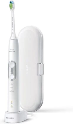 Philips Sonicare HX6877/28 Brosse à Dents électrique Adulte Brosse à Dents à Ultrasons Argent, Blanc