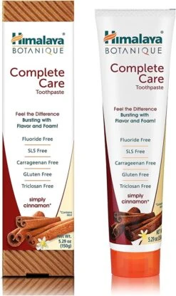 Himalaya Herbals Botanique Complete Care Dentifrice - Simply Cinnamon - Dentifrice Végétalien - Combat La Plaque Dentaire - Favorise Des Gencives Saines, Des Dents Fortes Et Un Sourire Radieux - Sans Gluten - Dentifrice Value Pack 4 X 150 G 9 Himalaya Herbals Botanique Complete Care Dentifrice - Simply Cinnamon - Dentifrice Végétalien - Combat La Plaque Dentaire - Favorise Des Gencives Saines, Des Dents Fortes Et Un Sourire Radieux - Sans Gluten - Dentifrice Value Pack 4 X 150 G -Dentaires Appareils Magasin 713x1200