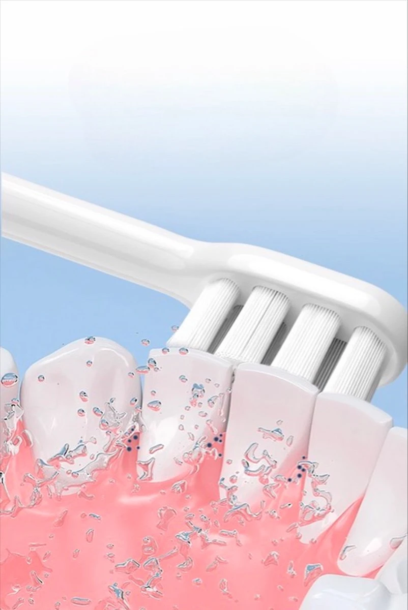 Brosse à Dents électrique - Brosse à Dents - 3W - 3,7 V - 2 Brosses - Soins Bucco-dentaires - étanche - Blanc 4 Brosse à Dents électrique - Brosse à Dents - 3W - 3,7 V - 2 Brosses - Soins Bucco-dentaires - étanche - Blanc – Image 4