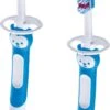 MAM - Brosse à Dents Bébé - Lot De 2 Brosses à Dents - Stimule L'auto-brossage - Bleu - Une Brosse à Dents Pour Se Brosser Ensemble Et Une Pour Se Brosser Indépendamment
