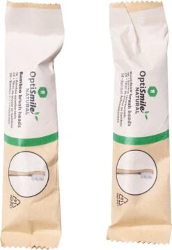 Optismile Natural - Brosse à Dents Electrique Aspect Bamboe - Avec 2 Têtes De Brosse En Bamboe Offertes - 4 Modes De Brossage - 3 Niveaux D'Intensité - Minuterie Intégrée -Dentaires Appareils Magasin 827x1200