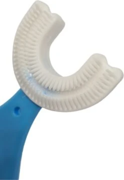 Brosse à Dents Pour Bébé - Brosse à Dents Pour Enfants - Brosse à Dents - Pour Bébés - En Forme De U - 360 Degrés - Siliconen - Couleur Blauw - 0-2 Ans