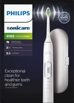 Philips Sonicare HX6877/28 Brosse à Dents électrique Adulte Brosse à Dents à Ultrasons Argent, Blanc -Dentaires Appareils Magasin 870x1200