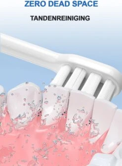 Brosse à Dents Sonique Électrique Rechargeable - Sonic - Avec Minuterie Et 3 Têtes De Brosse, 4 Modes De Brossage Étanche SG551 - Étanche - Plus Étanche Et Sûre - Zwart/ Wit -Dentaires Appareils Magasin 881x1200